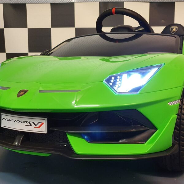 Electric children's car Lamborghini Aventador 12Volt green